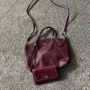 Coach Purse and Wallet/Wristlet Set